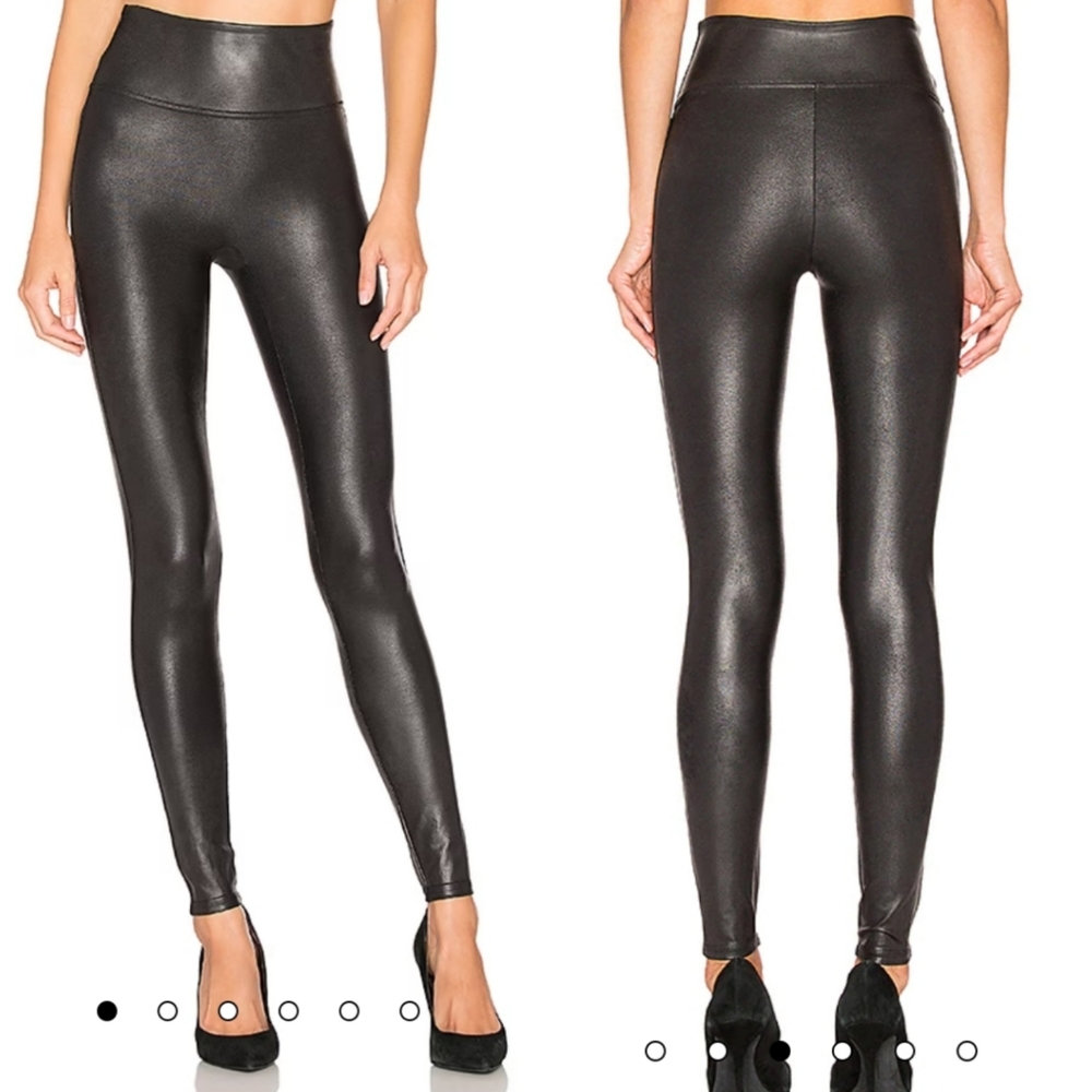 SPANX | Black Faux Leather Leggings